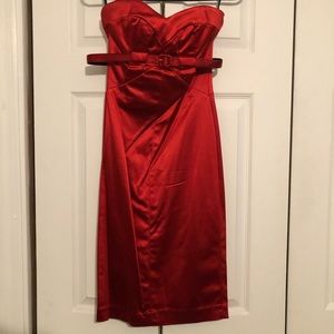 Vibrant Red Bebe Dress